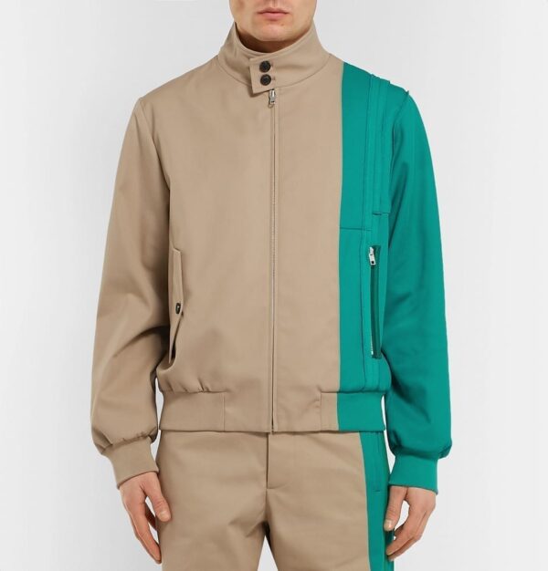 Two-Tone Gabardine And Piqué Jacket - Image 4