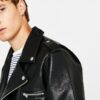 Faux Leather Biker Jacket - Image 4