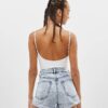 Tie-up Denim Shorts - Image 3