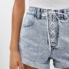 Tie-up Denim Shorts