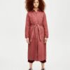 Long Denim Trench Coat With Belt - Image 4